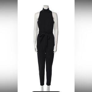 Halston NWT Black Sleeveless Jumpsuit